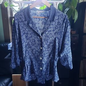 Laura and Jayne vintage button down blouse